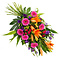 Handwerk met liefde en aandacht Funeral bouquet colorful