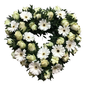 Handwerk met liefde en aandacht Pièce funéraire coeur ouvert