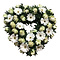 Handwerk met liefde en aandacht Funeral piece open heart