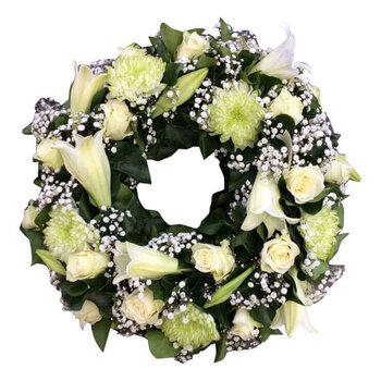 Handwerk met liefde en aandacht Urne couronne Lily