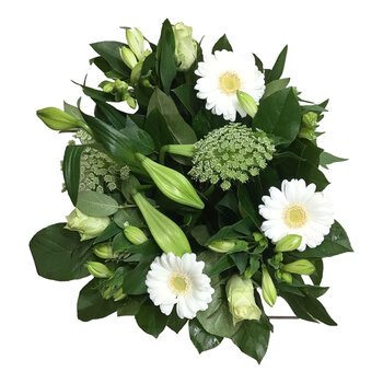 Handwerk met liefde en aandacht Boeket Wit