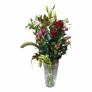 Handwerk met liefde en aandacht Red & Rose Field Bouquet