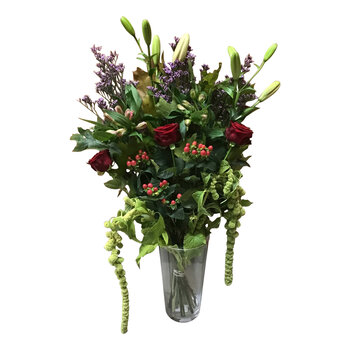 Handwerk met liefde en aandacht Red & Lily Field Bouquet