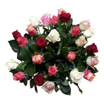 Handwerk met liefde en aandacht Boeket Mix Rozen