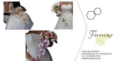 Wedding bouquets with orchid