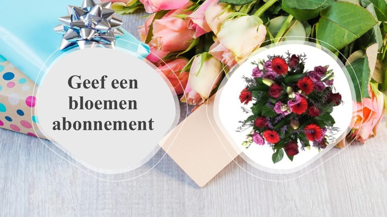 Geef een bloemen abonnement