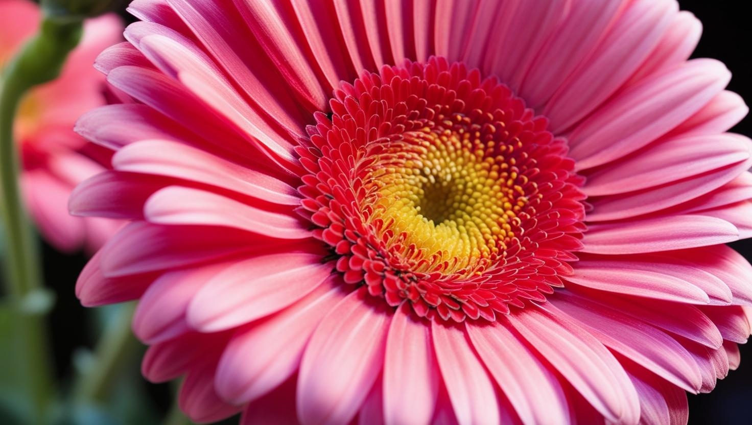 The beauty of the Gerbera