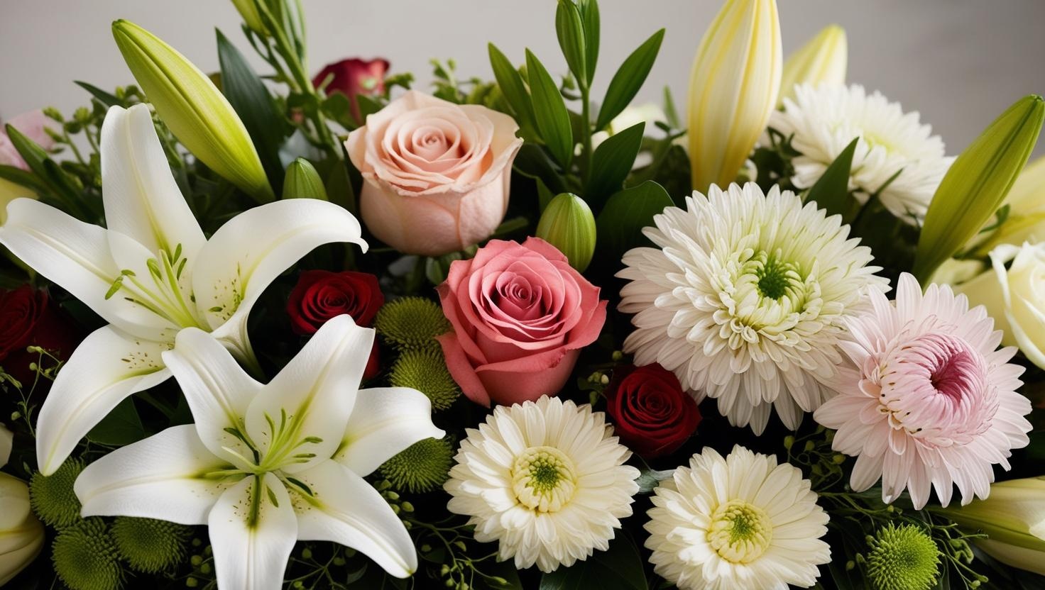 La signification des fleurs dans une composition funéraire