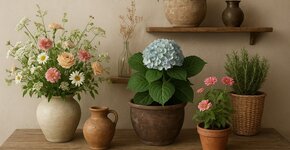 Bloemen, planten en stylingtips voor een landelijke woonstijl