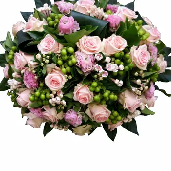 Pièce funéraire Roses fleurs