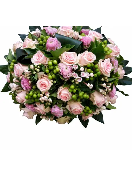 Pièce funéraire Roses fleurs