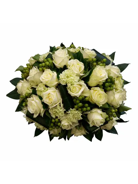 Rouwstuk Wit en groen