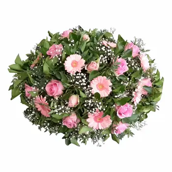 Rouwstuk Rozige Bloemen Kalmthout