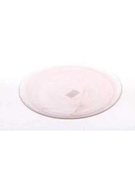 Glass plate with soft rosé hue