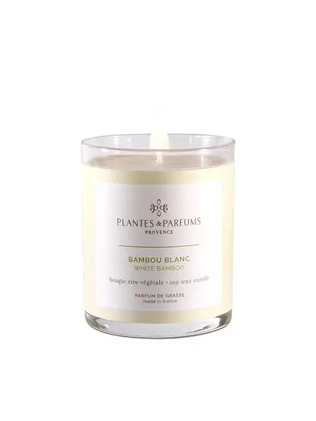 White Bamboo Scented Candle