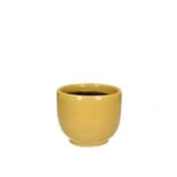 Pot à Fleurs – Jaune Ocre