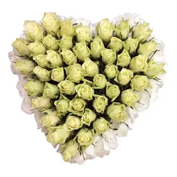 Firenze Bloemenatelier – Handgemaakte Boeketten, Bloemstukken & Planten Pièce funéraire coeur