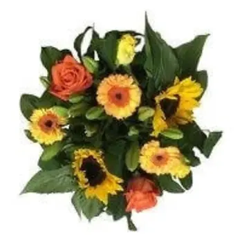 Sunflower & Yellow/Orange Flowers Bouquet