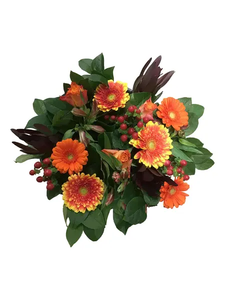 Boeket Oranje & Rood