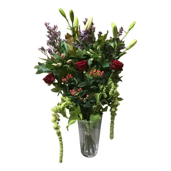 Firenze Bloemenatelier – Handgemaakte Boeketten, Bloemstukken & Planten Bouquet Champêtre Rouge & Lys