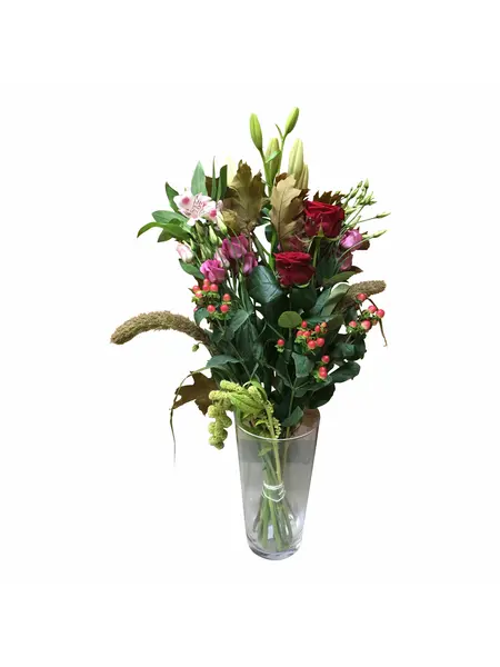 Bouquet Champêtre Rouge & Rose