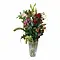  Bouquet Champêtre Rouge & Rose