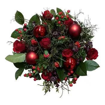 Firenze Bloemenatelier – Handgemaakte Boeketten, Bloemstukken & Planten Bouquet de Noël Rouge