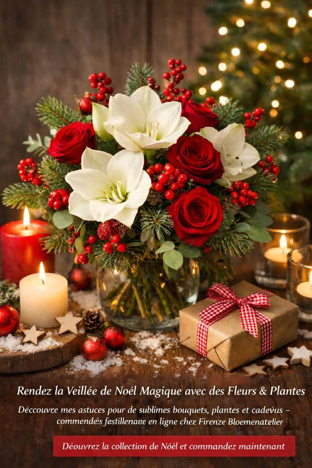 Rendez la veille de Noël magique avec des fleurs et des plantes de Noël