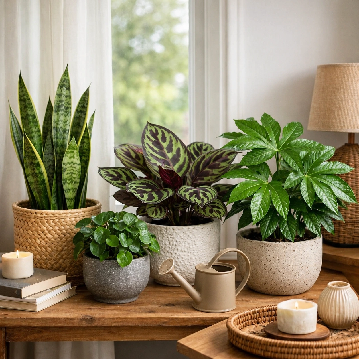 Watering houseplants