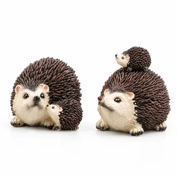 Hedgehog with her young