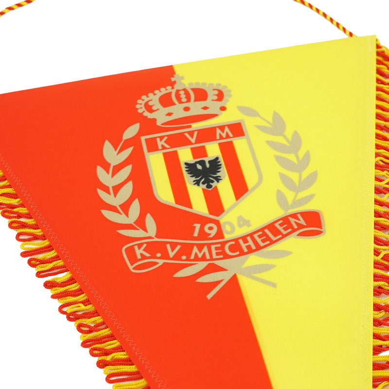 Topfanz Vaandel - groot geel/rood logo 28x39cm