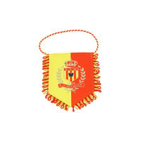 Topfanz Vaandel - klein geel/rood logo 11x15cm