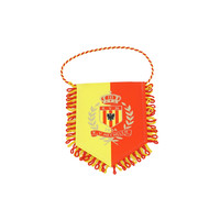 Topfanz Vaandel - klein geel/rood logo 8x10cm