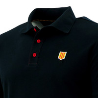 Topfanz Polo noir badge