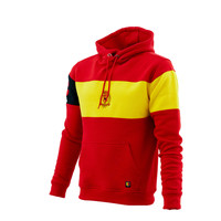 Topfanz Hoodie rouge et jaune avec logo et bande de capitaine