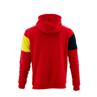 Topfanz Hoodie rouge et jaune avec logo et bande de capitaine