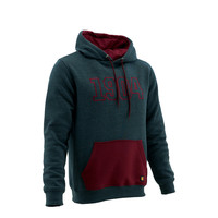 Topfanz Hoodie gris foncé / bordeaux 1904