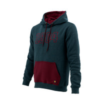 Topfanz Hoodie donkergrijs / bordeaux 1904