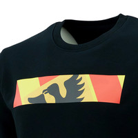 Topfanz Zwarte sweater met detail clubembleem