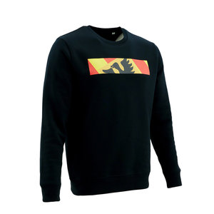 Black sweater with detail club crest