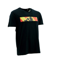 Topfanz T-shirt zwart detail clubembleem