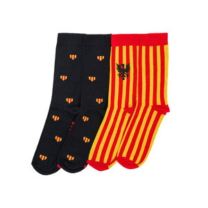 Chausettes duo pack KV Mechelen - Noir + Rayé