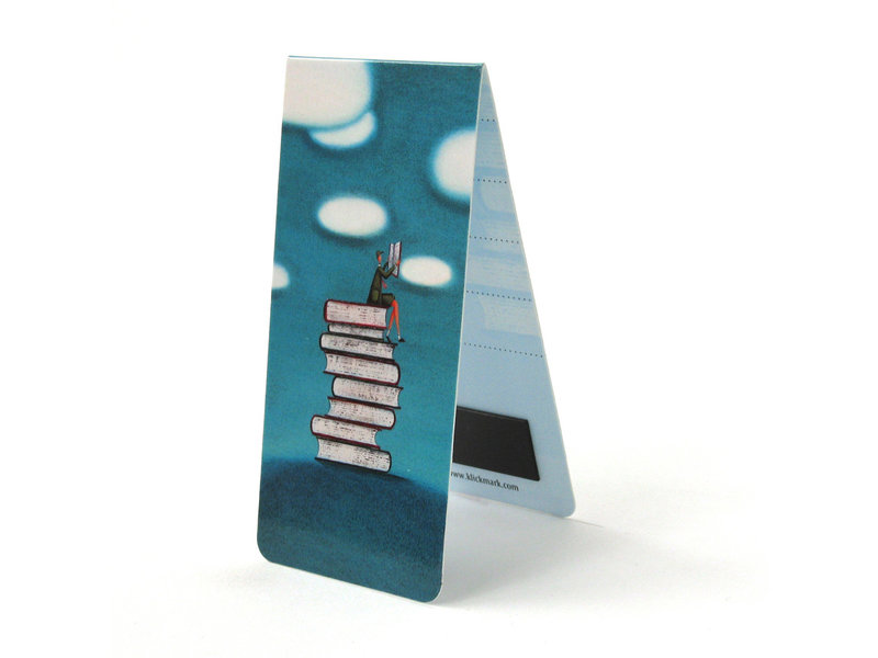 Magnetic Bookmark, Pile of Books , Illustration