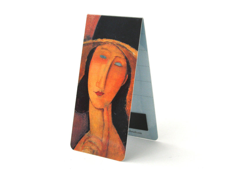 Marque-page magnétique, A. Modigliani, femme au chapeau