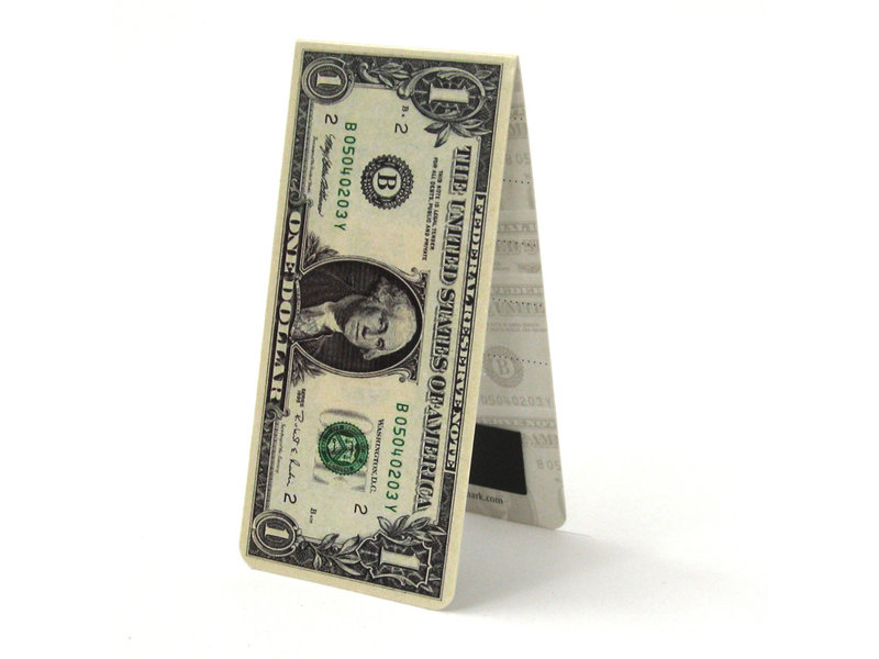 Marcador magnético, billete de un dólar