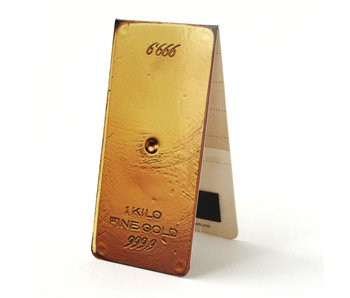 Magnetic Bookmark, Gold Bar