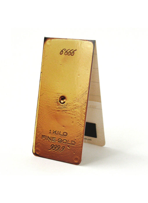 Magnetic Bookmark, Gold Bar
