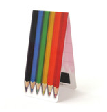 Marque-page magnétique, crayons de couleur