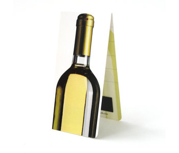 Marcador magnético, botella de vino blanco