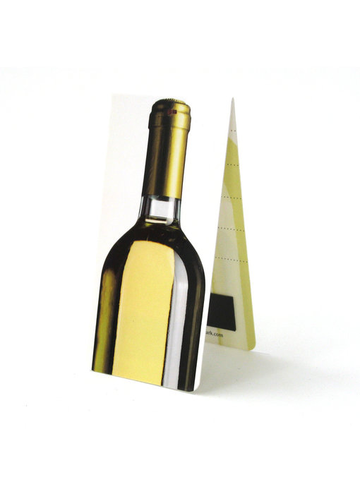 Marcador magnético, botella de vino blanco